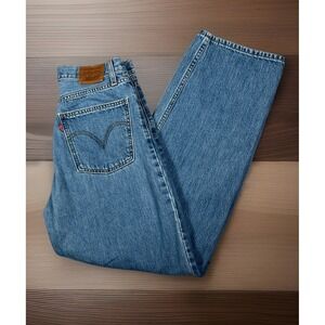 Levis Premium Jeans Womens 29x30 Baggy High Rise Denim Wide Leg Big E Skater